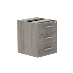 [COREFP3/600GOAK] Core|3 Drawer|Fixed Under Desk Pedestal (Fsc)|Alaskan Grey Oak