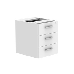 [COREFP3/600WHT] Core|3 Drawer|Fixed Under Desk Pedestal (Fsc)|Arctic White