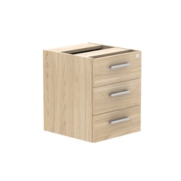 [COREFP3/800OK] Core|3 Drawer|Fixed Under Desk Pedestal (Fsc)|Canadian Oak
