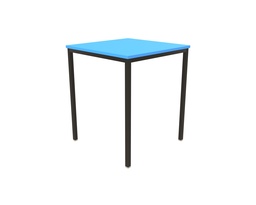 [T-FW6071BLBK] Titan Welded Frame Table | 600X600X710 | Blue Top/Black Frame