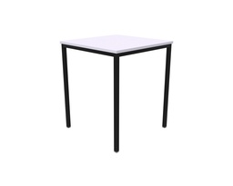 [T-FW6071WHBK] Titan Welded Frame Table 600X600X710 White TopBlack Frame