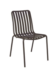 [CH1652CH] Breeze  Aluminium Side Chair I Charcoal