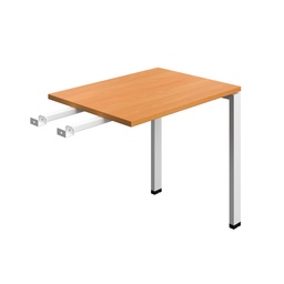 [SYN8060RETGPLBEWH] Synergy Bench With Return | Goal Post Leg | 800 X 600 | Beech/White
