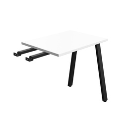 [SYN8060RETAFRWHBK] Synergy Bench With Return | A-Frame Leg | 800 X 600 | White/Black