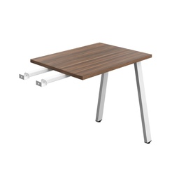 [SYN8060RETAFRDWWH] Synergy Bench With Return | A-Frame Leg | 800 X 600 | Dark Walnut/White