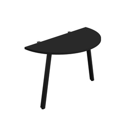 [SYN1260AFRDEBKBK] Synergy Screen Depth D-End Single Person D-End | A-Frame Leg | 1200 X 600 | Black/Black