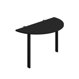 [SYN1260GPLDEBKBK] Synergy Screen Depth D-End Single Person D-End | Goal Post Leg | 1200 X 600 | Black/Black