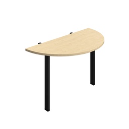 [SYN1260GPLDEMABK] Synergy Screen Depth D-End Single Person D-End | Goal Post Leg | 1200 X 600 | Maple/Black