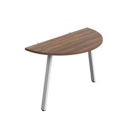 [SYN1260AFRDEDWWH] Synergy Screen Depth D-End Single Person D-End | A-Frame Leg | 1200 X 600 | Dark Walnut/White