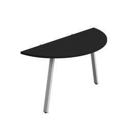 [SYN1460AFRDEBKSV] Synergy Screen Depth D-End Single Person D-End | A-Frame Leg | 1400 X 600 | Black/Silver