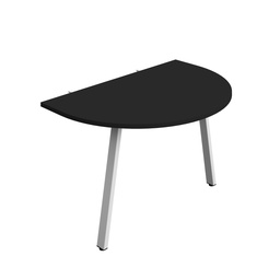 [SYN1280AFRDEBKWH] Synergy Screen Depth D-End Single Person D-End | A-Frame Leg | 1200 X 800 | Black/White