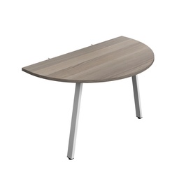 [SYN1480AFRDEGOWH] Synergy Screen Depth D-End Single Person D-End | A-Frame Leg | 1400 X 800 | Grey Oak/White