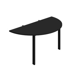 [SYN1480GPLDEBKBK] Synergy Screen Depth D-End Single Person D-End | Goal Post Leg | 1400 X 800 | Black/Black