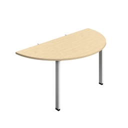 [SYN1480GPLDEMAWH] Synergy Screen Depth D-End Single Person D-End | Goal Post Leg | 1400 X 800 | Maple/White