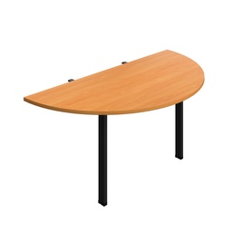 [SYN1680GPLDEBEBK] Synergy Screen Depth D-End Single Person D-End | Goal Post Leg | 1600 X 800 | Beech/Black