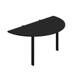 [SYN1680GPLDEBKBK] Synergy Screen Depth D-End Single Person D-End | Goal Post Leg | 1600 X 800 | Black/Black