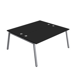 [SYN1880CPAFRBKSV2P] Synergy|2P Bench Desk|Cable Ports|A-Frame|1800X800|Black-Silver