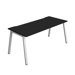 [SYN1880COAFRBKSV1P] Synergy|1P Bench Desk|Cut Out|A-Frame|1800X800|Black-Silver