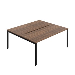 [SYN1880COGPLDWBK2P] Synergy Bench With Cut Out: 2 Person (Fsc) | Goal Post Leg | 1800 X 800 | Dark Walnut/Black