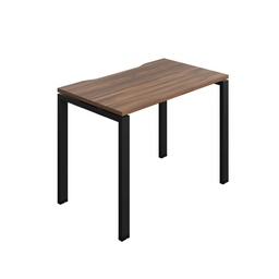[SYN1060COGPLDWBK1P] Synergy Bench With Cut Out: 1 Person (Fsc) | Goal Post Leg | 1000 X 600 | Dark Walnut/Black