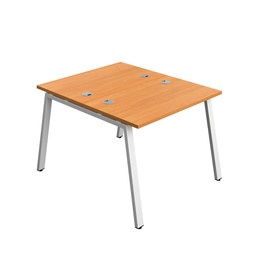 [SYN1070CPAFRBEWH2P] Synergy|2P Bench Desk|Cable Ports|A-Frame|1000X700|Beech-White