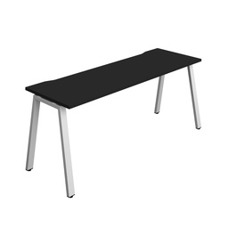[SYN1870COAFRBKSV1P] Synergy|1P Bench Desk|Cut Out|A-Frame|1800X700|Black-Silver