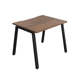 [SYN1080COAFRDWBK1P] Synergy Bench With Cut Out: 1 Person (Fsc) | A-Frame Leg | 1000 X 800 | Dark Walnut/Black