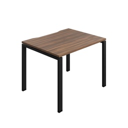 [SYN1080COGPLDWBK1P] Synergy Bench With Cut Out: 1 Person (Fsc) | Goal Post Leg | 1000 X 800 | Dark Walnut/Black