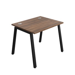 [SYN1080CPAFRDWBK1P] Synergy Bench With Cable Ports: 1 Person (Fsc) | A-Frame Leg | 1000 X 800 | Dark Walnut/Black