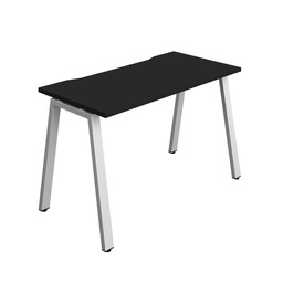[SYN1260COAFRBKSV1P] Synergy|1P Bench Desk|Cut Out|A-Frame|1200X600|Black-Silver