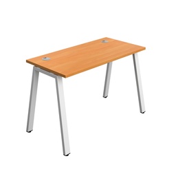 [SYN1260CPAFRBEWH1P] Synergy|1P Bench Desk|Cable Ports|A-Frame|1200X600|Beech-White