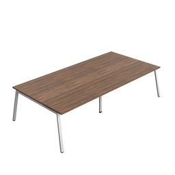 [SYN3216MTAFRDWSV] Synergy Meeting (Fsc) | A-Frame Leg | 3200 X 1600 | Dark Walnut/Silver