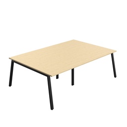 [SYN2416MTAFRMABK] Synergy Meeting (Fsc) | A-Frame Leg | 2400 X 1600 | Maple/Black