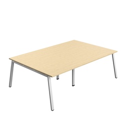 [SYN2416MTAFRMASV] Synergy Meeting (Fsc) | A-Frame Leg | 2400 X 1600 | Maple/Silver