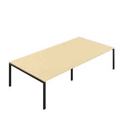 [SYN3216MTGPLMABK] Synergy Meeting (Fsc) | Goal Post Leg | 3200 X 1600 | Maple/Black