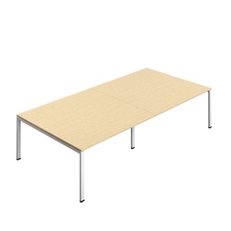 [SYN3216MTGPLMAWH] Synergy Meeting (Fsc) | Goal Post Leg | 3200 X 1600 | Maple/White