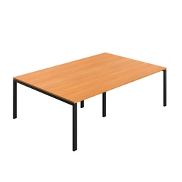 [SYN2416MTGPLBEBK] Synergy|Meeting Table|Goal Post|2400X1600|Beech-Black