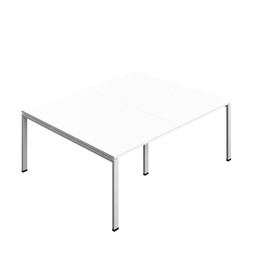 [SYN2016MTGPLWHSV] Synergy|Meeting Table|Goal Post|2000X1600|White-Silver