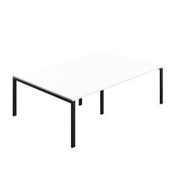 [SYN2416MTGPLWHBK] Synergy|Meeting Table|Goal Post|2400X1600|White-Black