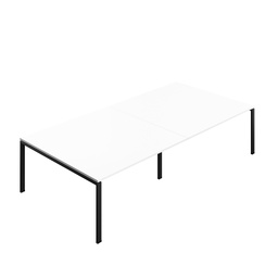 [SYN3216MTGPLWHBK] Synergy|Meeting Table|Goal Post|3200X1600|White-Black