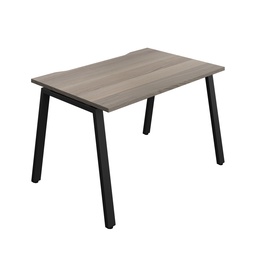 [SYN1280COAFRGOBK1P] Synergy|1P Bench Desk|Cut Out|A-Frame|1200X800|Grey Oak-Black