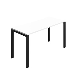 [SYN1460COGPLWHBK1P] Synergy|1P Bench Desk|Cut Out|Goal Post|1400X600|White-Black