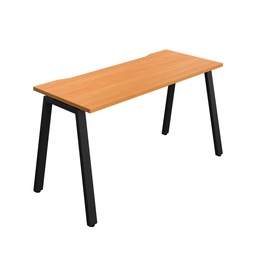 [SYN1470COAFRBEBK1P] Synergy|1P Bench Desk|Cut Out|A-Frame|1400X700|Beech-Black