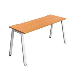 [SYN1670COAFRBEWH1P] Synergy|1P Bench Desk|Cut Out|A-Frame|1600X700|Beech-White