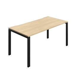 [SYN1680COGPLNOBK1P] Synergy|1P Bench Desk|Cut Out|Goal Post|1600X800|Nova Oak-Black