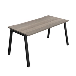 [SYN1680COAFRGOBK1P] Synergy|1P Bench Desk|Cut Out|A-Frame|1600X800|Grey Oak-Black