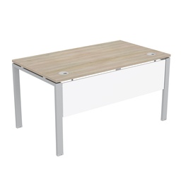 [SYN1400SMDPWH] Synergy Metal Modesty Panel | Brackets & Fixings | 1400 | White