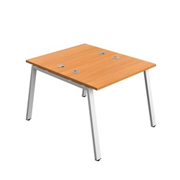 [SYN1060CPAFRUNWH2P] Synergy Bench With Cable Ports: 2 Person (Fsc) | A-Frame Leg | 1000 X 600 | Unlimited/White