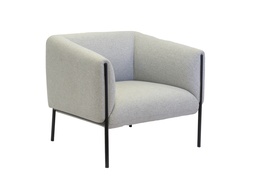 [OF0231GR] Curve Armchair | Single Seater | Grey