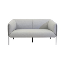 [OF0232GR] Curve Sofa | Two Seater | Grey